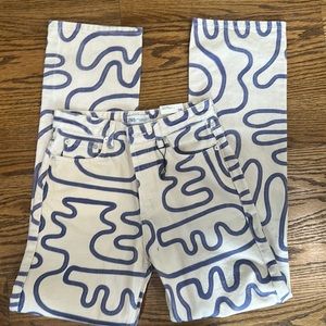zara pattern jeans size US04 EUR36